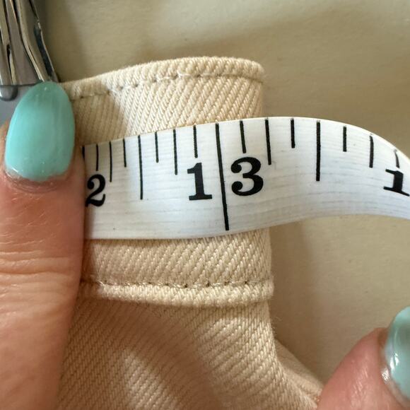 ARITZIA | Wilfred Free Ecru Cream Denim Western Style Mini Skirt | Size 2 - Picture 5 of 9